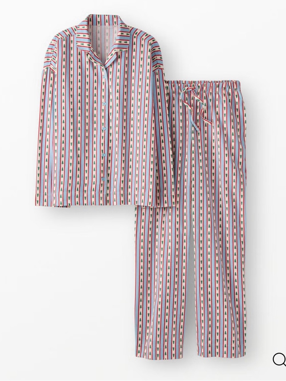 Hanna Andersson Pink Striped Pajama Set with Green and Blue Accents